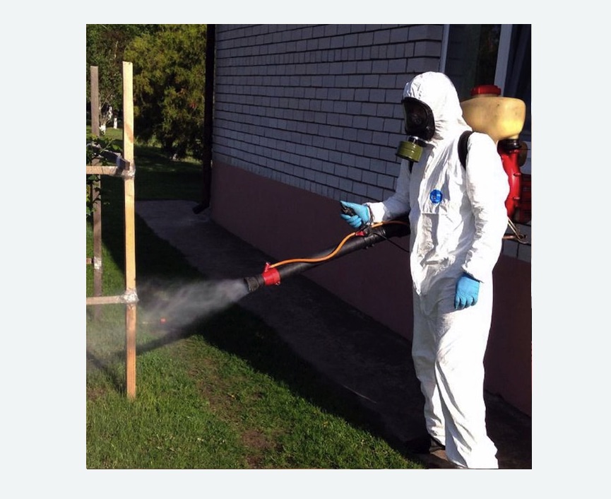 травля клещей на участке в Дмитровском Погосте